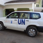 ウガンダ ミレニアム・ビレッジ・プロジェクト事務所で使用されている車