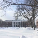 雪のハーバード大学